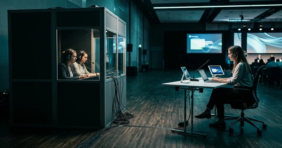 Prawdziwy koszt kabin do tłumaczeń symultanicznych (i jak obniżyć go o 80%)